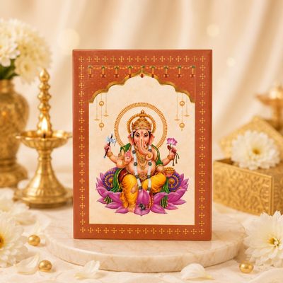 Lord Ganesh  999 silver 1 gm coin gifting hamper